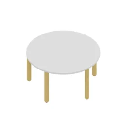 Tavolo rotondo 100x53H cm - color latte
