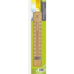 Termometro classico legno faggio mm 220x35