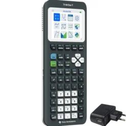 TI-84 EVO-T - Calcolatrice grafica Texas Instruments con caricabatteria