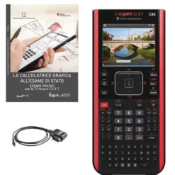 TI-Nspire CX CAS II-T + Software Student 3Y + Caricabatteria Calcolatrice grafica + Libro