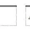 Top in nobilitato per sopralzo 150x45x1,8 cm