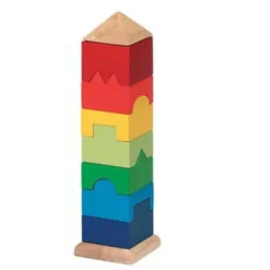 Torre Impilabile in Legno kit 9 pezzi H 27,5 cm