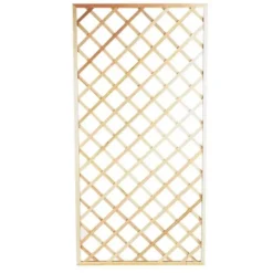 Traliccio fisso in legno con cornice m 1,80x0,60 naturale