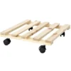 Trolley quadrato in legno cm 30x30