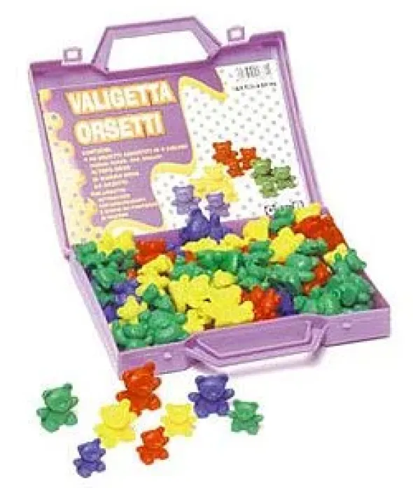 Valigetta 96 orsetti colori assortiti + istruzioni