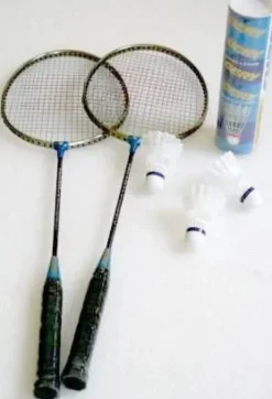 Volani per badminton in nylon confezione da 5 pezzi