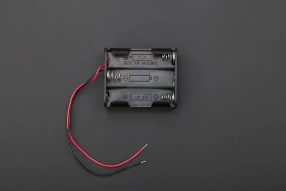 6 x AA battery holder with 5.5mm/2.1mm plug