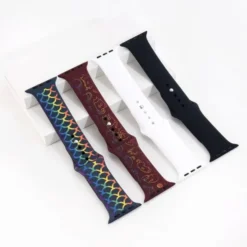xTool Cinturini in silicone compatibili con Apple Watch - Incisione Arcobaleno - S/M - 4pz