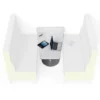 Zioxi tavolo alto Wedge 120x60x72h (HPL) - WHITE